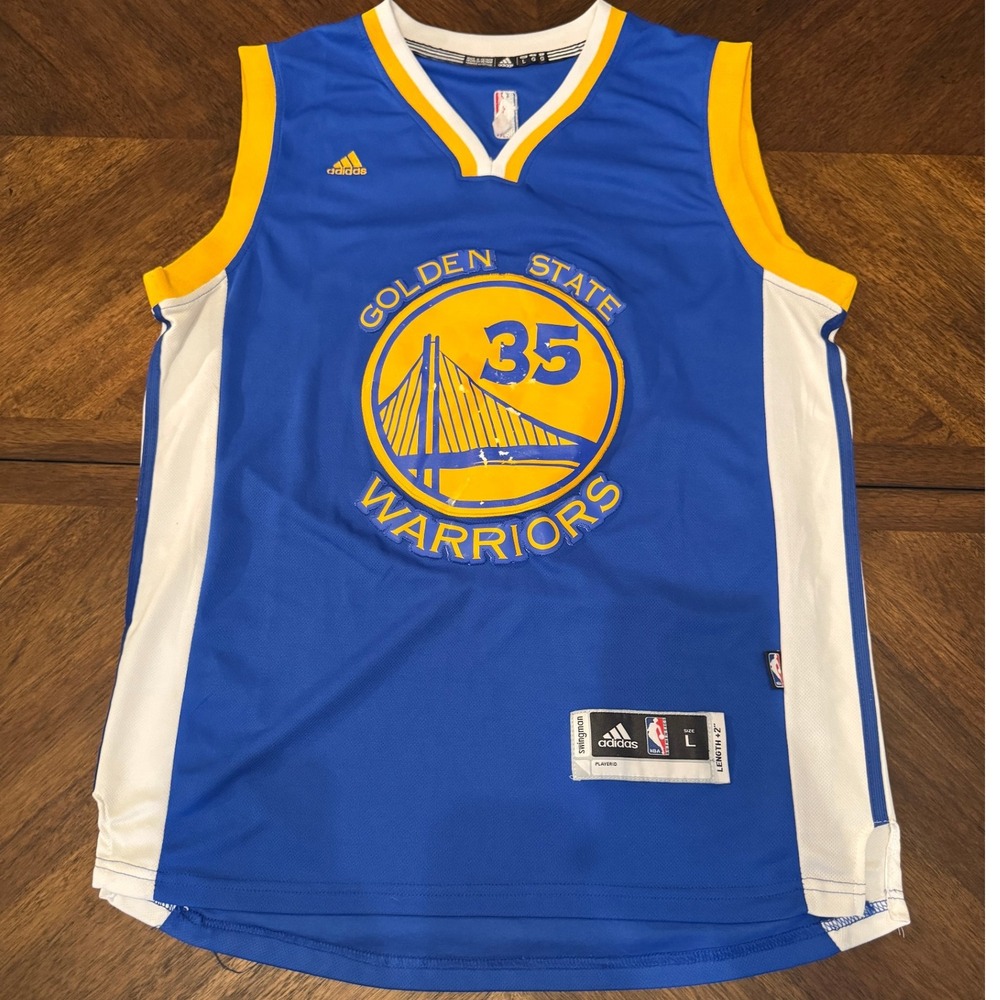 Golden State Warriors Durant #35 Adidas NBA Swingman Jersey - Size L‎ |W1